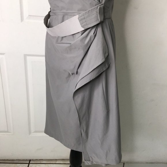 Diane von Furstenberg Women's Alba Two Gray Sheath Dress Size 6 Sleeveless - Picture 8 of 14